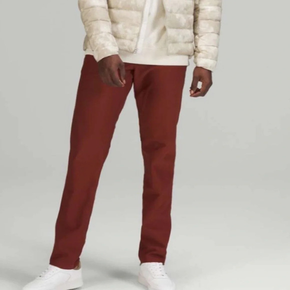 Men's Lululemon ABC Slim Pant Cord in Date Brown Size 32 - Picture 1 of 13